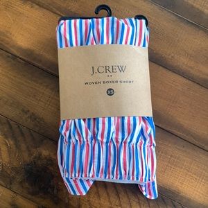 Brand New Men’s J Crew Boxers Red White Blue Stripes | XS